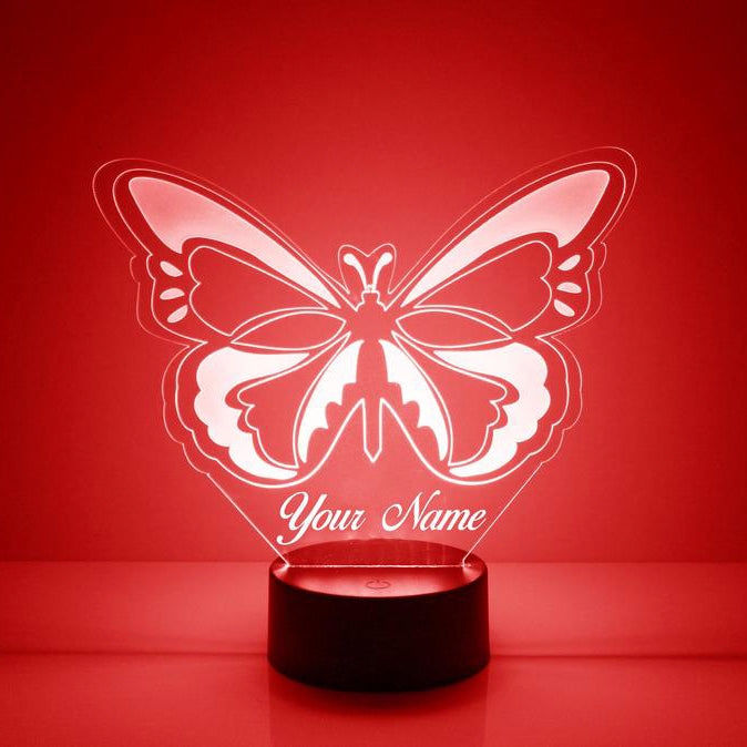 Personalized Butterfly Night Light Custom Name Lamp Gifts for Family