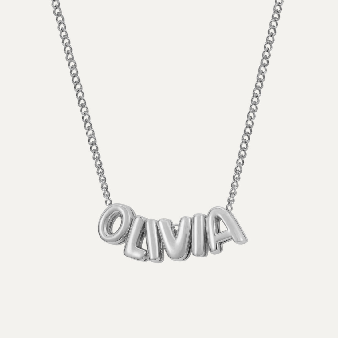 Bubble Name Necklace <br>（✨Buy One Get One Free！）