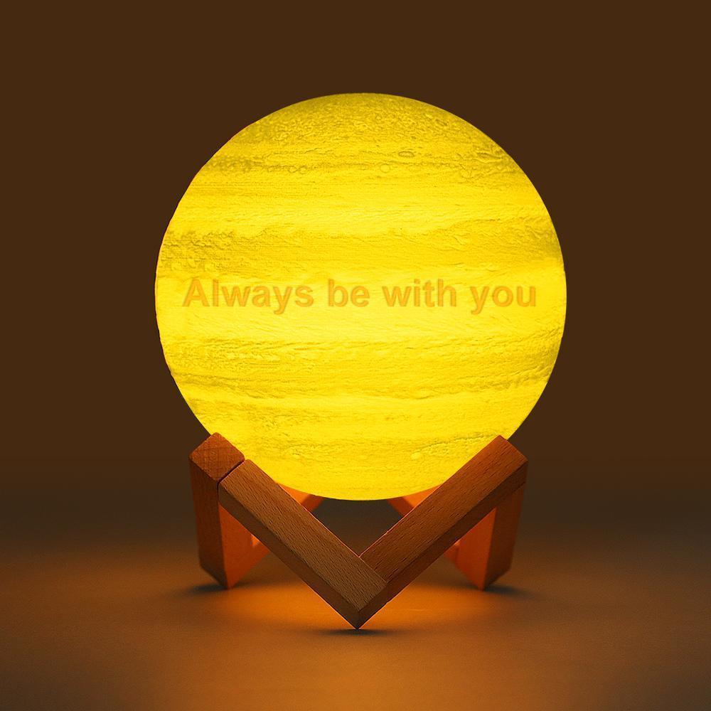 Anniversary Gift Custom Jupiter Lamp Gift For Girlfriend - Touch Two Colors (10-20cm)