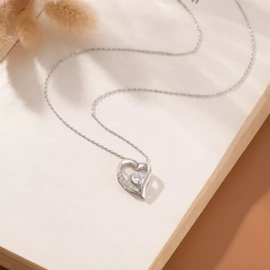 To My Beautiful Soulmate I Love You Forever & Always Heart Necklace