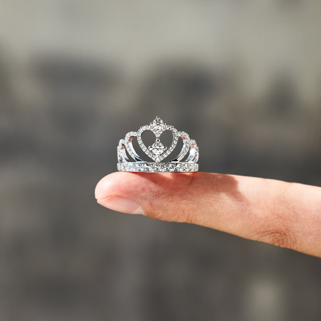 To My Mama Queen Pavé Crown Ring