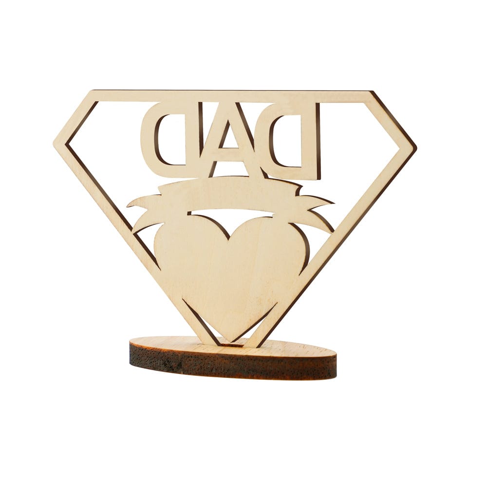 Dad is My Hero- Creative Removable Wooden Ornaments-Personalized