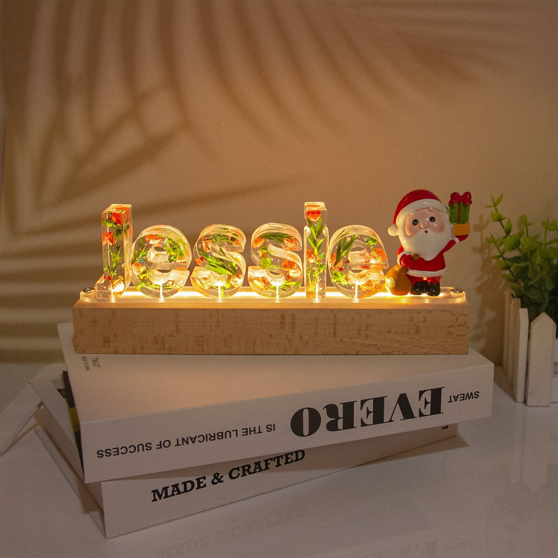 Resin Name Letter Night Light -